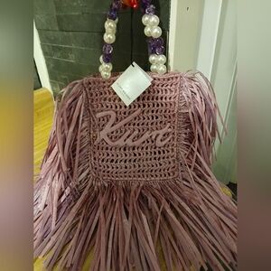 Kurt Geiger NWT Fringe Boho Bag With Dustbag
